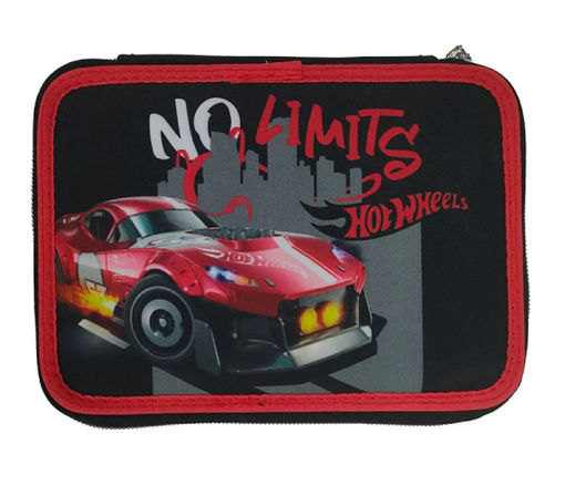 Picture of Hot Wheels No Limits Filled Double-Decker Pencil Case